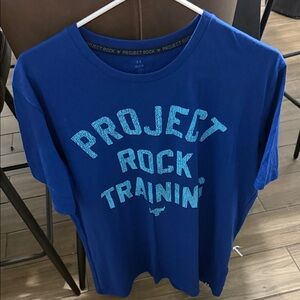 Under Armour Blue Project Rock Training Tee